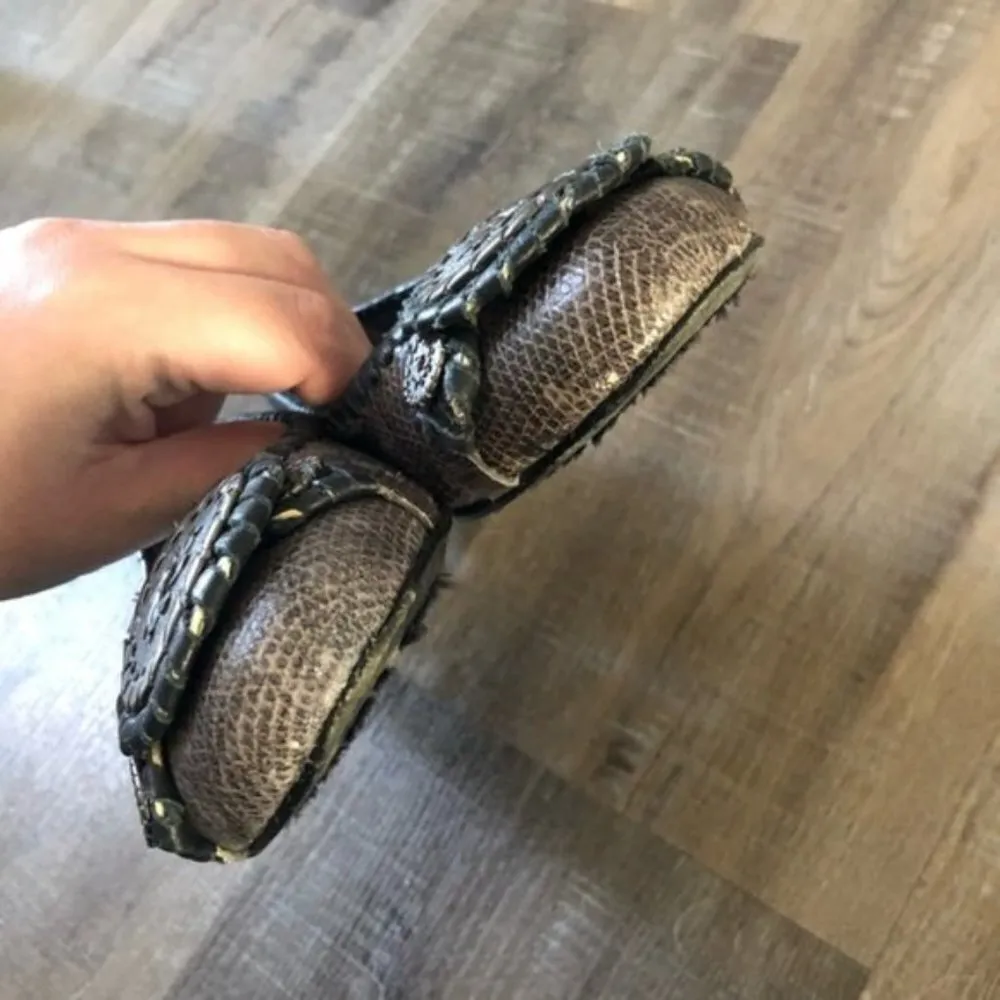 Jack Rogers Dakota Snakeskin Animal Print Coin Medallion Flats 6 - Image 6