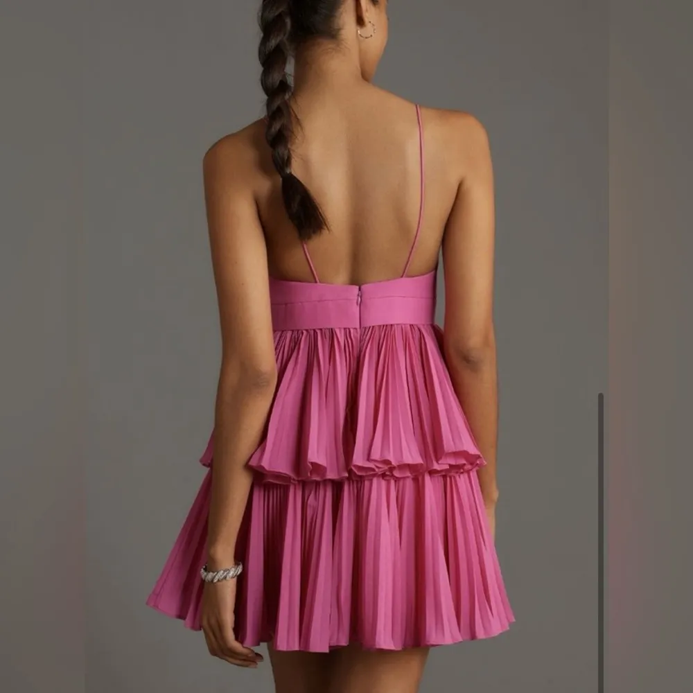 Acler NWT | Griffith Ruffle Mini Dress | 10 Pink - Image 7