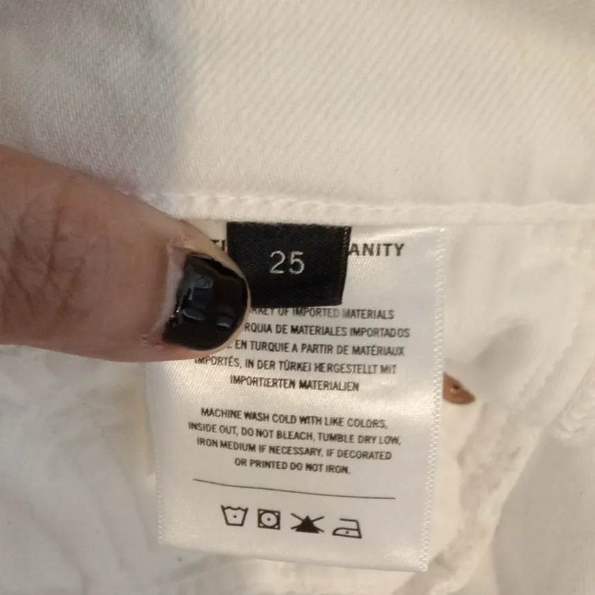 Citizens Of Humanity Isola Slim White Jeans Organic Cotton Viscose Womens 25 - Image 7