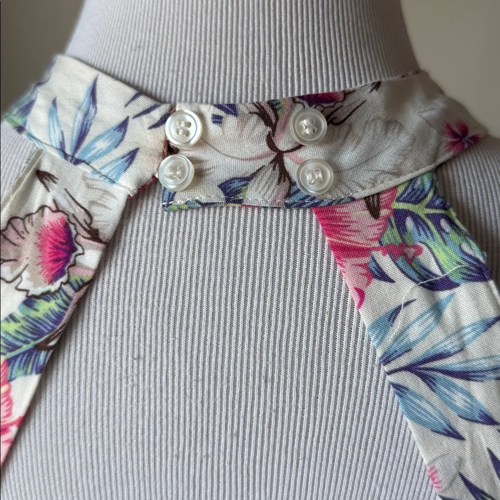 Sunday Mi Amor Floral Halter Mini Dress White - Image 6