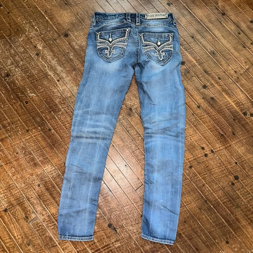 Rock Revival 26 Elani skinny distressed bling western jeans - Image 6