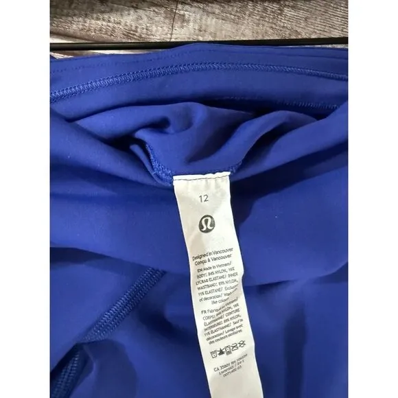 Lululemon Fast Free Tight 25" Colour Block Larkspur /ichen Green Size 12 NWOT - Image 3