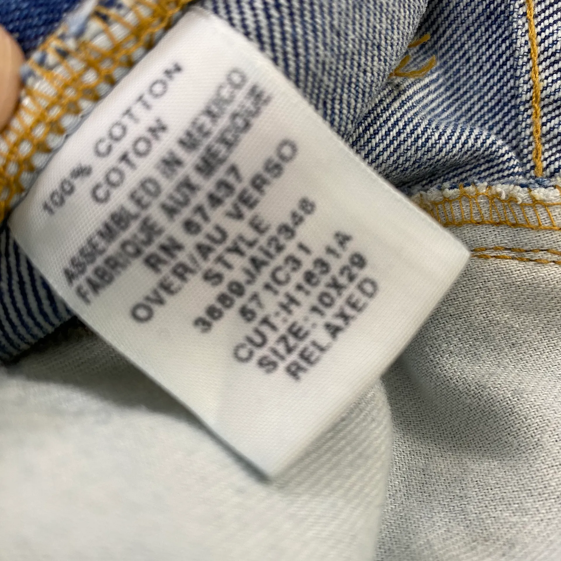 Button Fly Distressed Denim Skirt 232 - Image 4