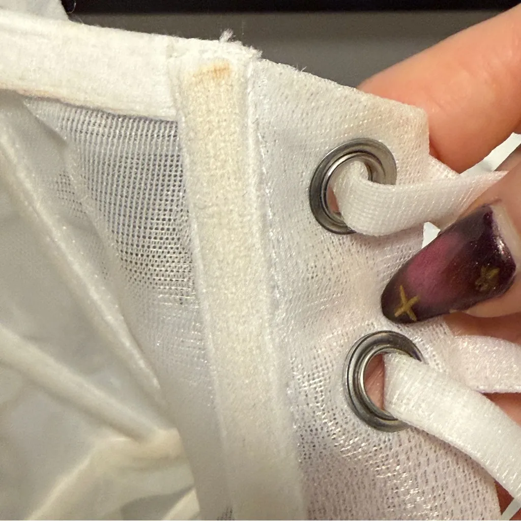 CUSTOM Pearl Hand Embellished Rosie Etienne Primrose Mini Dress (DISCONTINUED!) White Size 6 - Image 12