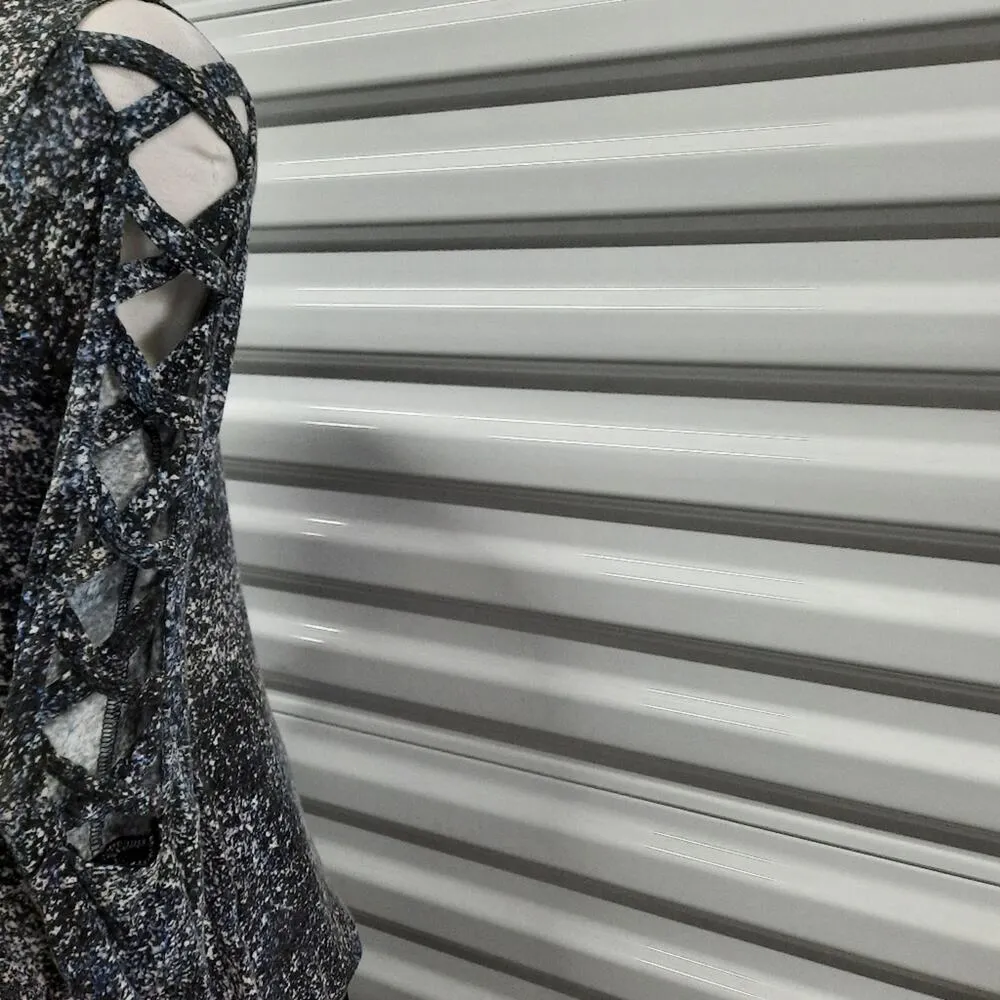 Jennifer Lopez Top Women Small Multicolor Long Sleeve Cut Out Blouse Sweater - Image 4