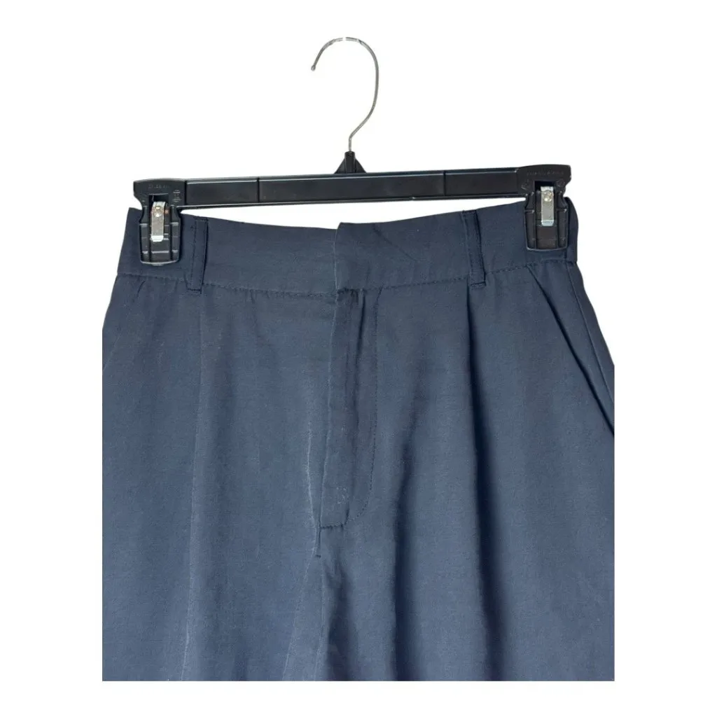 Zara Shorts Women‎ XS Black High Rise Pleated Front Short Gothic Preppy Outdoor - Image 3