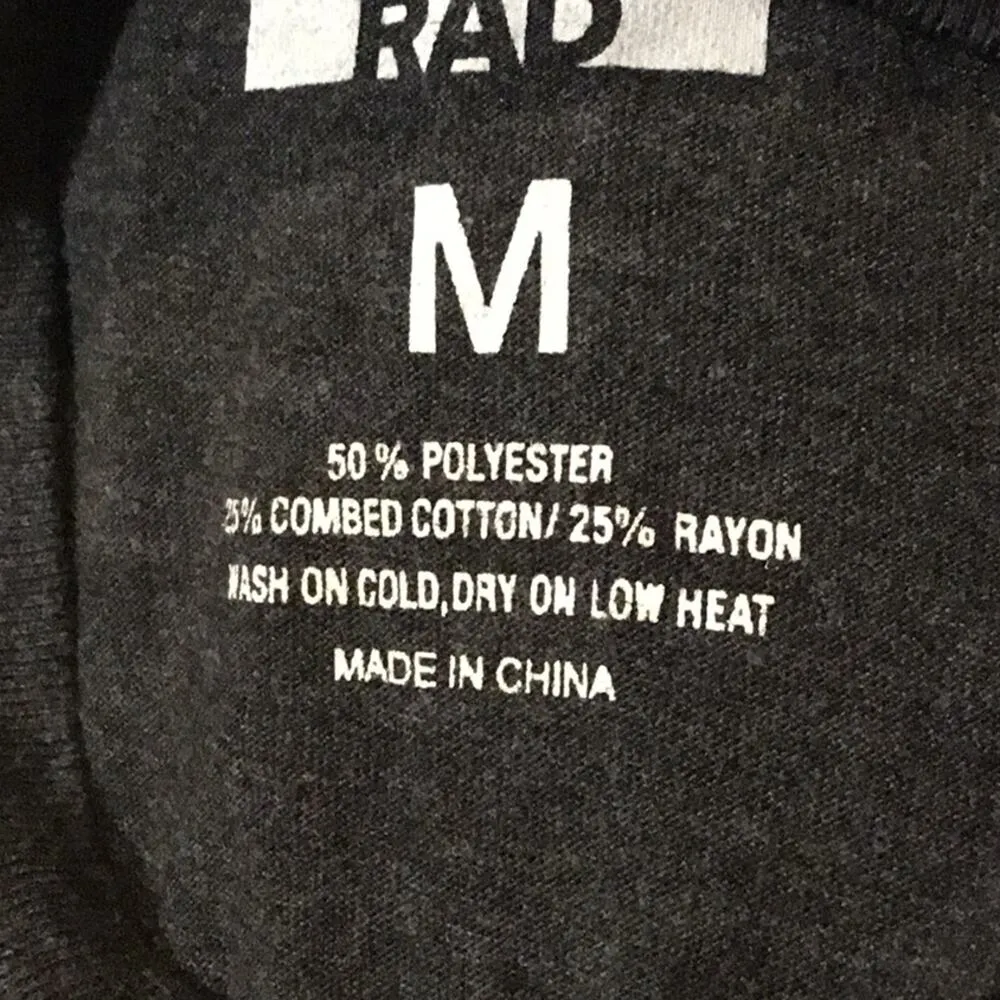 Color Me Rad T Shirt Gray Size M - Image 4