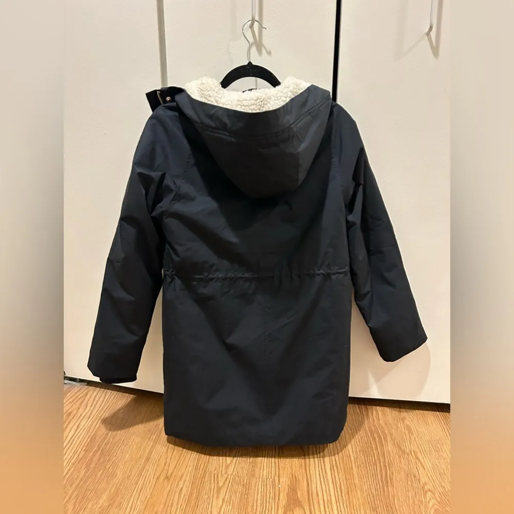 Women’s Sherpa Lined Parka, Black - Image 3