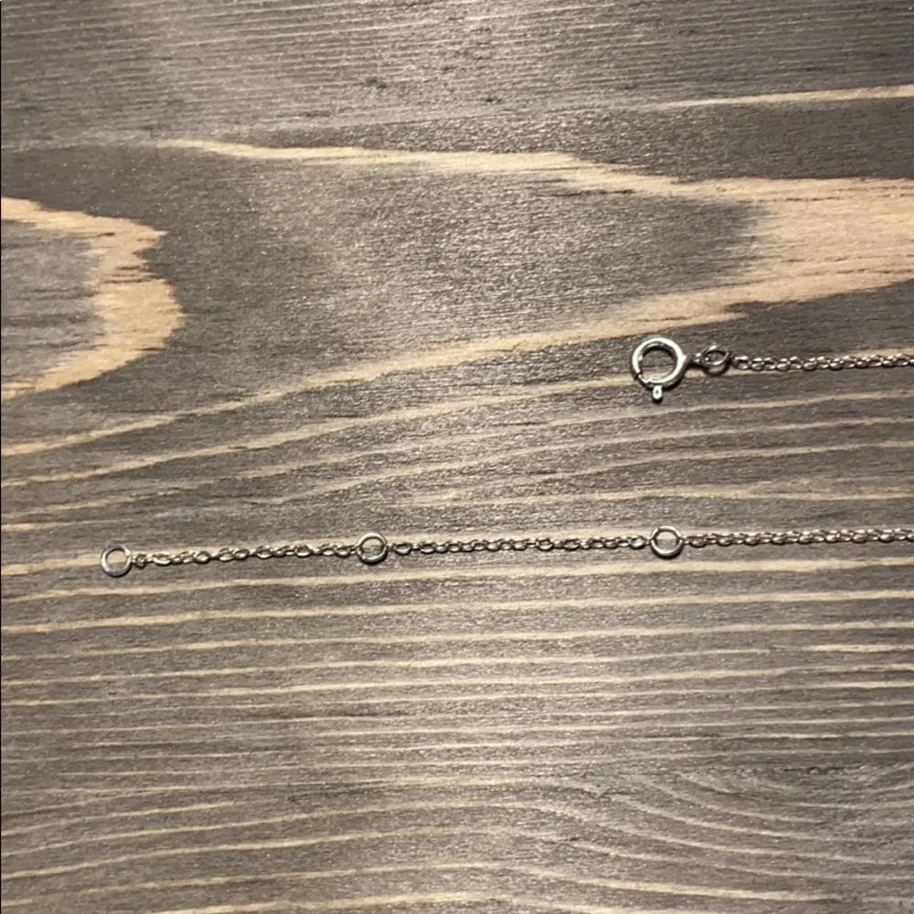 ❕WOW ❕Sterling and CZ square Bezel pendant - Image 3