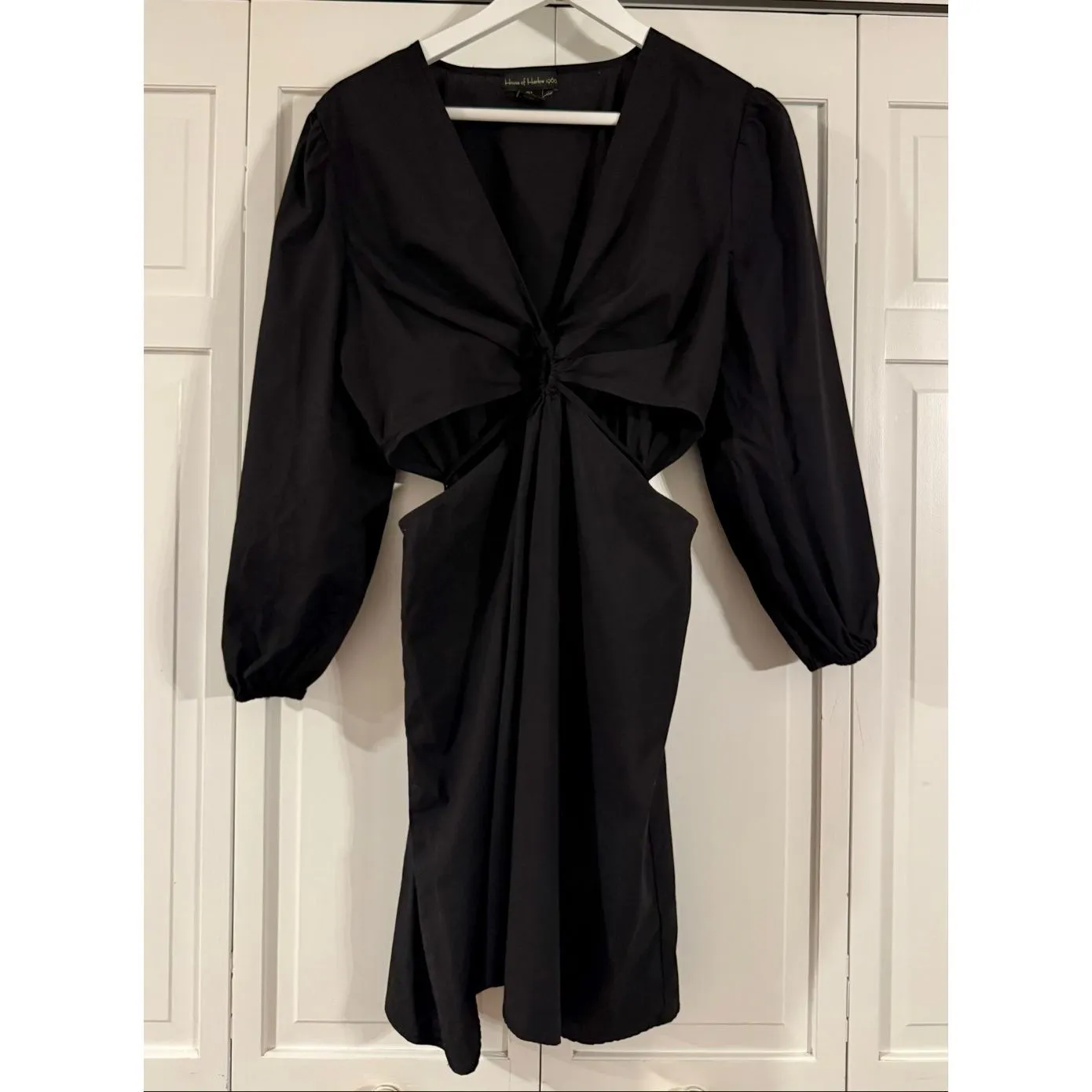 House Of Harlow 1960 black ORing cutout dress size large - Image 3