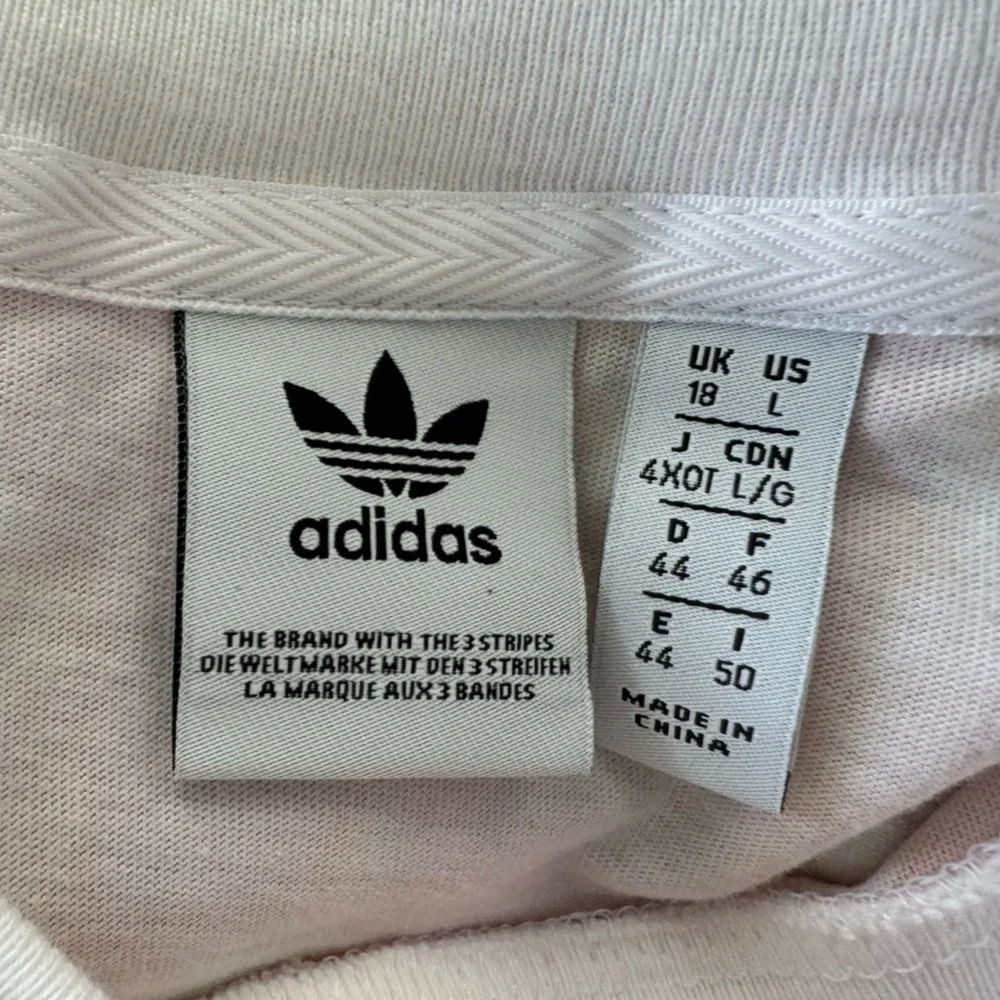 Adidas  White Logo Tee - Image 5