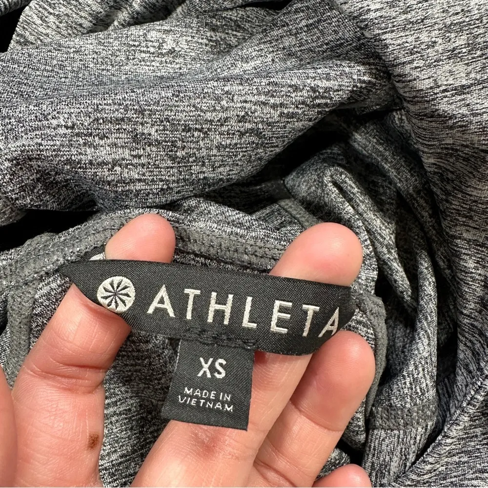 Athleta Pacifica Baja UPF Sweatshirt Jacket Hooded Full Zip Charcoal Heather XS - Image 11
