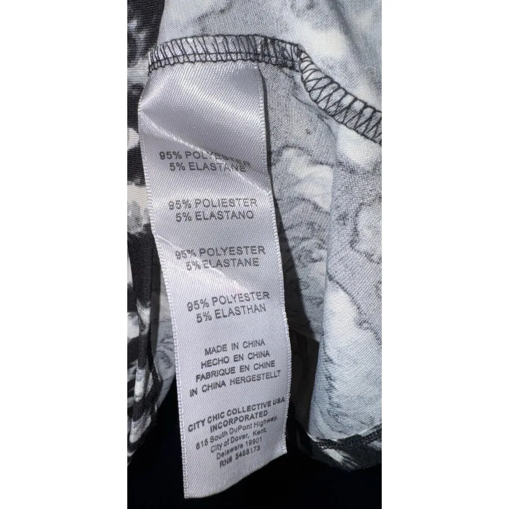 NWT Avenue Studded 3/4 Sleeve Top Women's 22/24 Old Money Resort Vacation Work Black Size undefined - Image 6