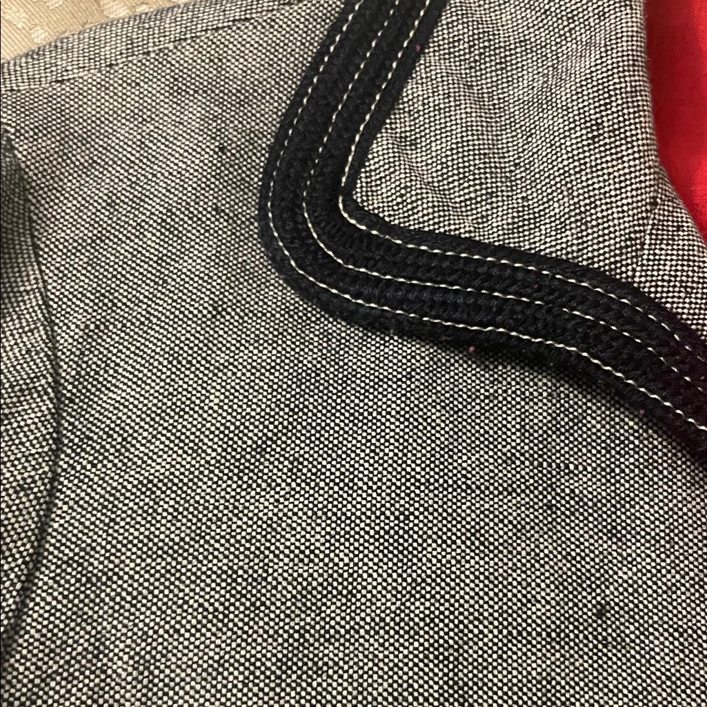 Tory Burch Blue Women's Jacket with Navy Trim - Image 3