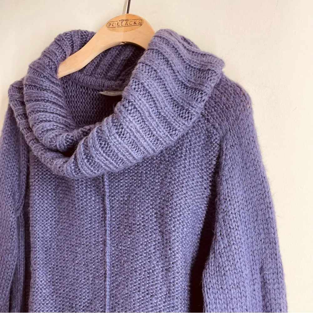 Wooden Ships Mohair Wool Blend Cowl Neck Sweater Purple size S/M - Image 3