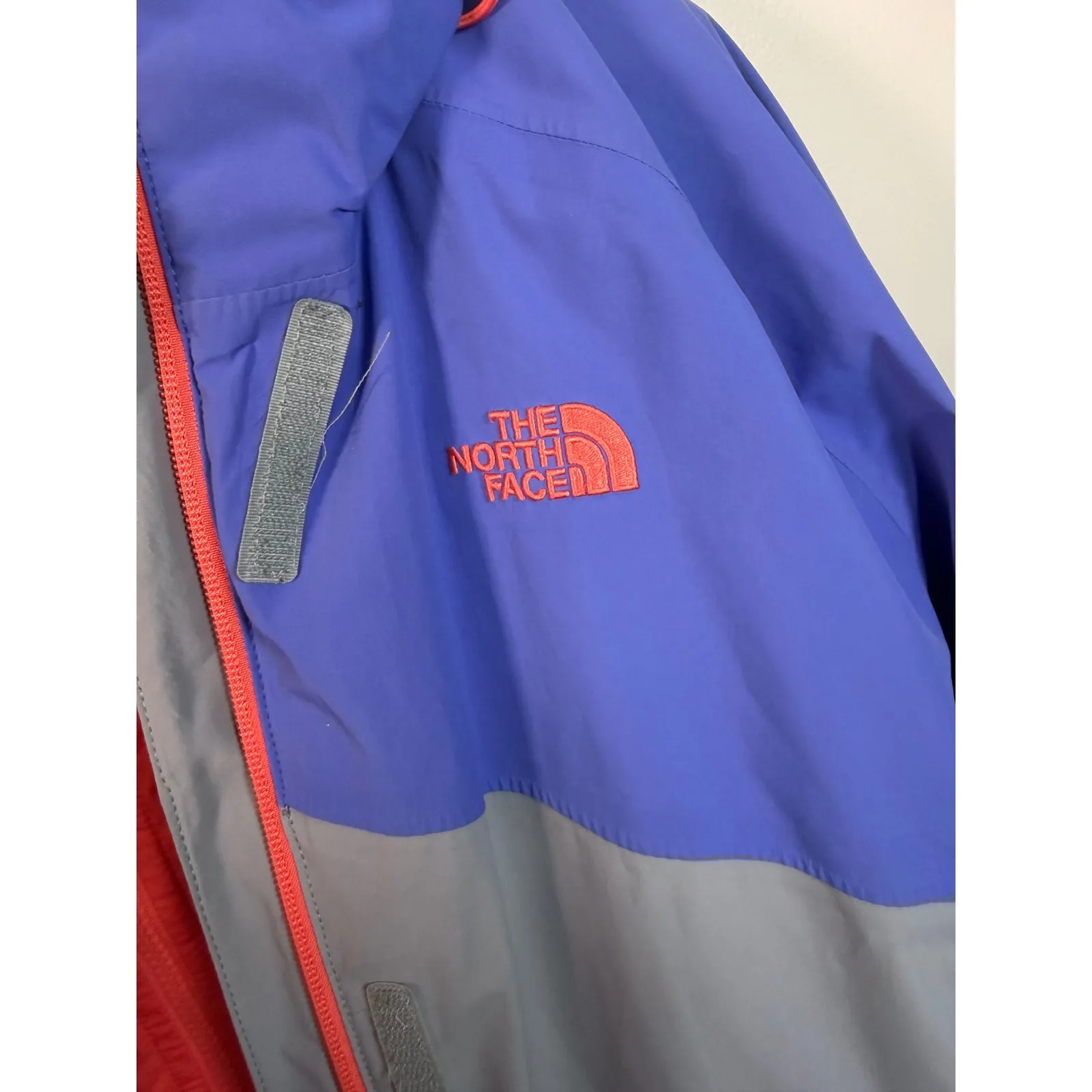 The North Face Triclimate Jacket 2 pc Womens L Waterproof Insulated Orange Blue - Image 5