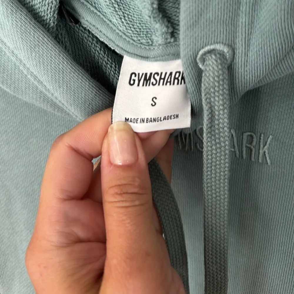 GYMSHARK‎ HEAVYWEIGHT LOOPBACK SWEAT HOODIE, SMALL, Duck Egg Blue - Image 5