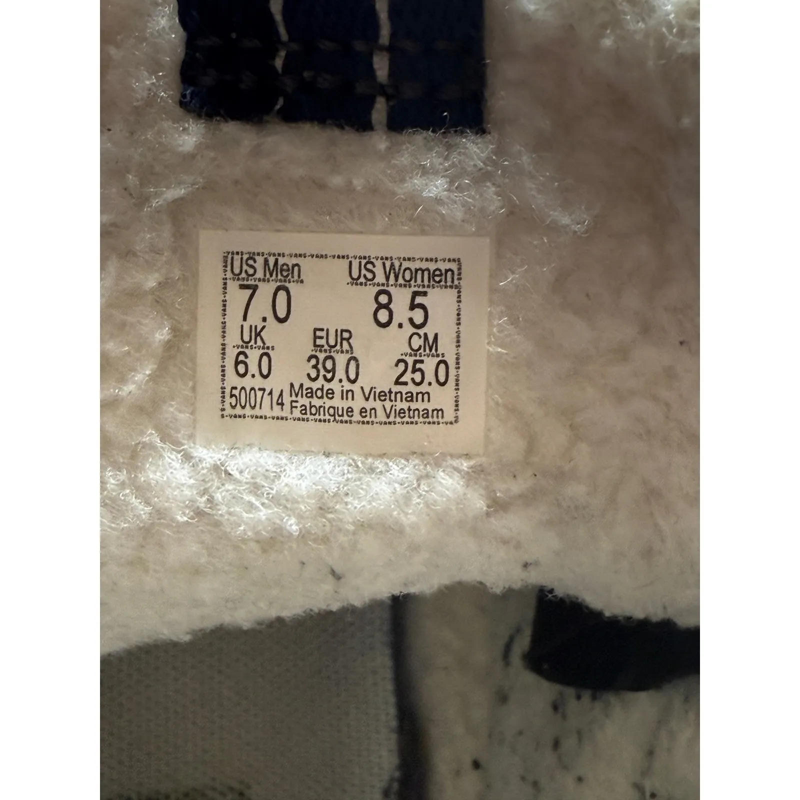 Vans  Sk8-Hi MTE-2 Navy Blue Suede Leather High Top Sneaker Women's Size 8.5 - Image 2