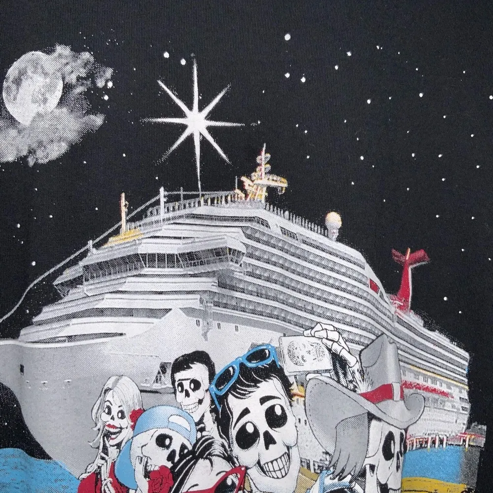 Cozumel Mexico Black Cotton Crewneck Short Sleeve Unisex T - Image 4