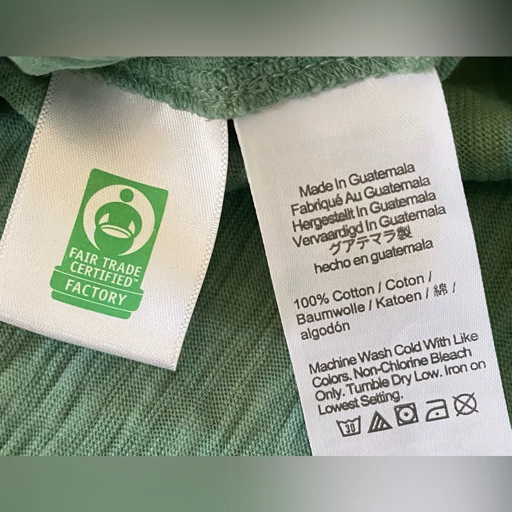 J Crew Women’s Sz Medium Pale Green Short Sleeve Tie-Waist T-Shirt Dress - Image 9