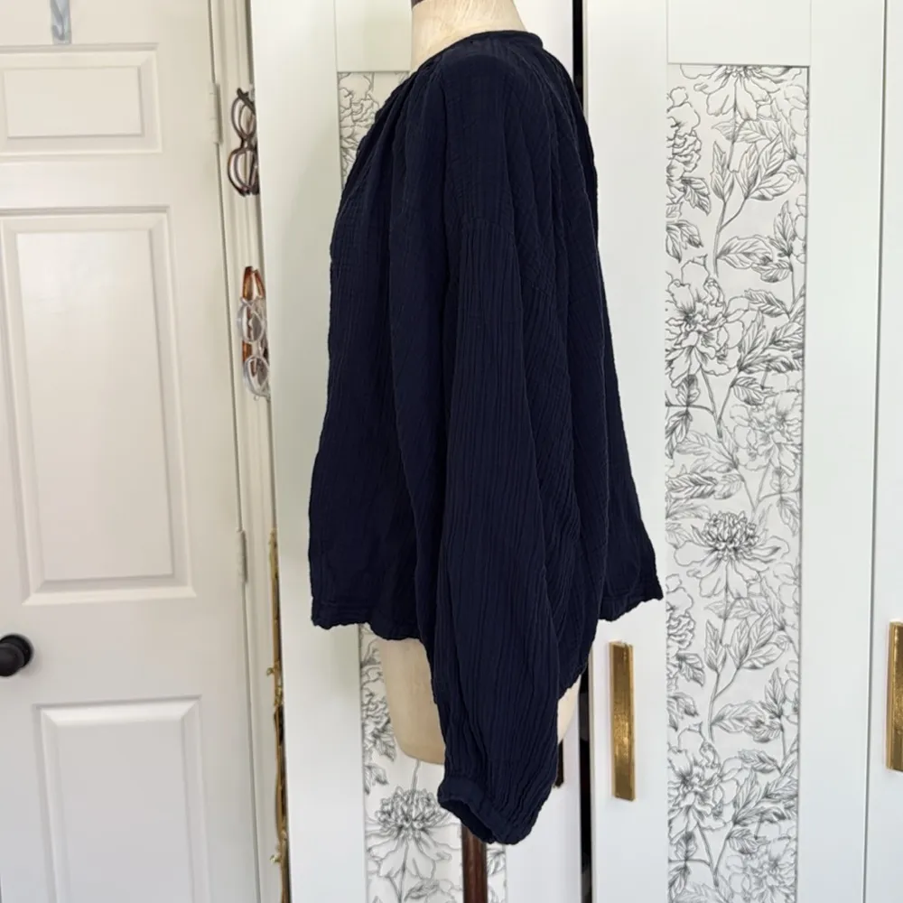 Sundry cotton gauze balloon sleeve blouse - Image 9