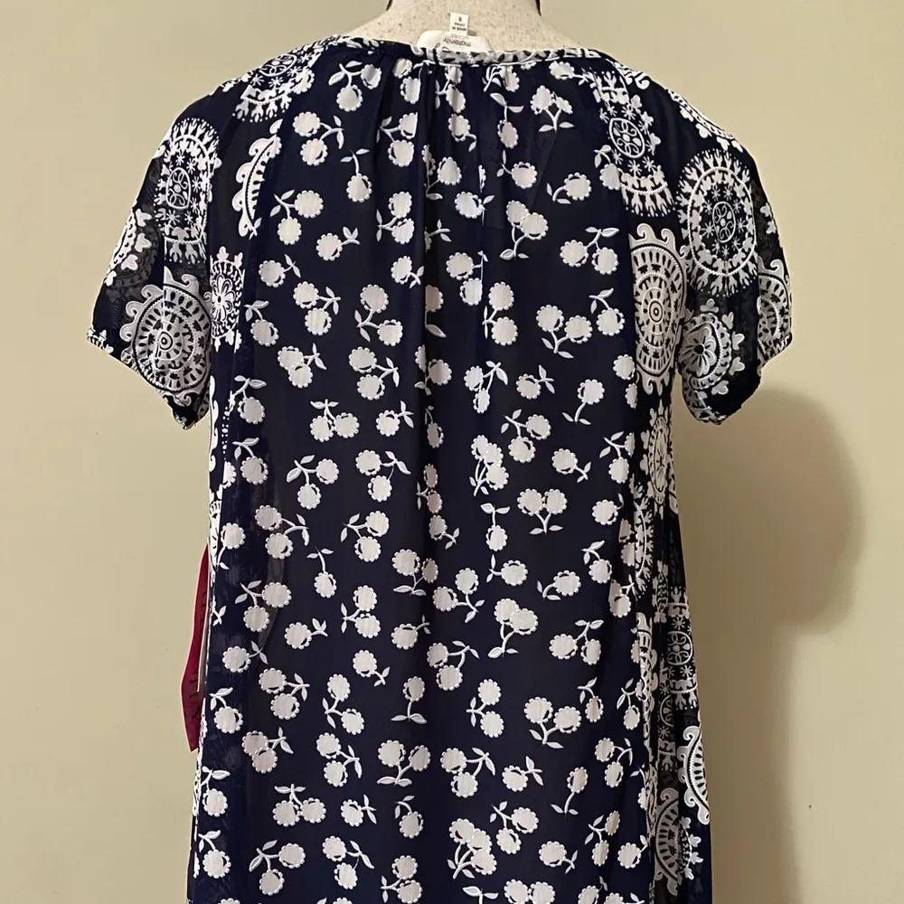 Siren Lily  small maternity sheer button up blouse - Image 14