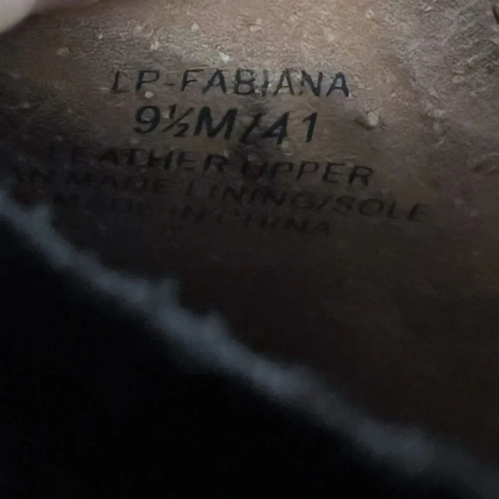 Lucky Brand  Fabiana  Perforated Leather Black Ankle Booties  SZ 9.5 - Image 4