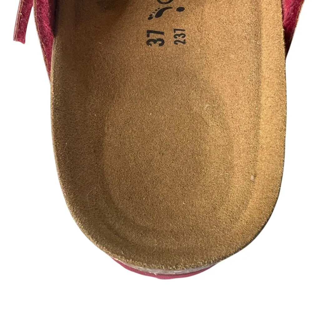 Aerothotic Taiga Sandals Womens 7 37 Toe Post Arch Support Cork Footbed Shoe Red - Image 8