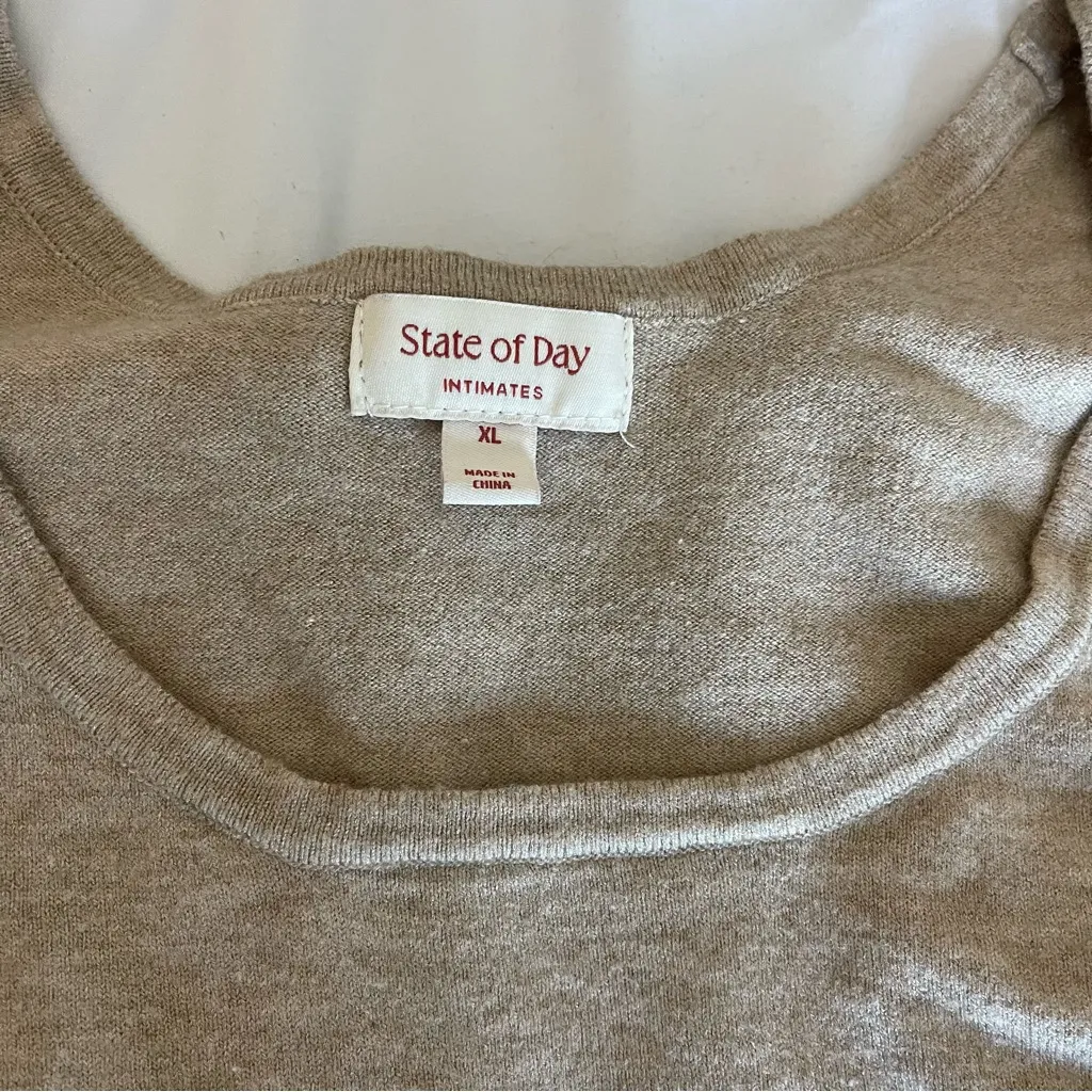 Women's Tan 2 Piece Lounge Set Size XL - Image 4