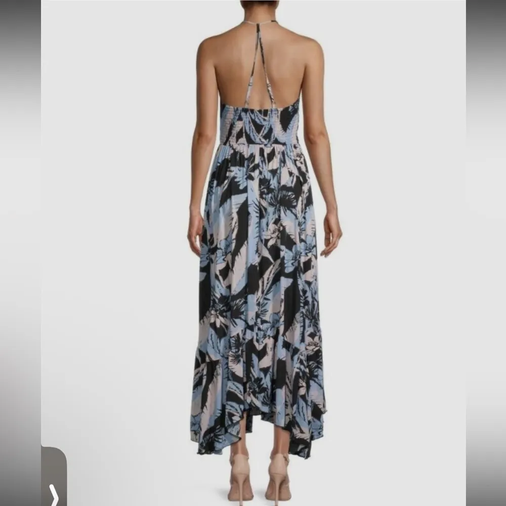 Free People Intimately Heat Wave Printed Maxi Dress in Black and Blue - Image 2