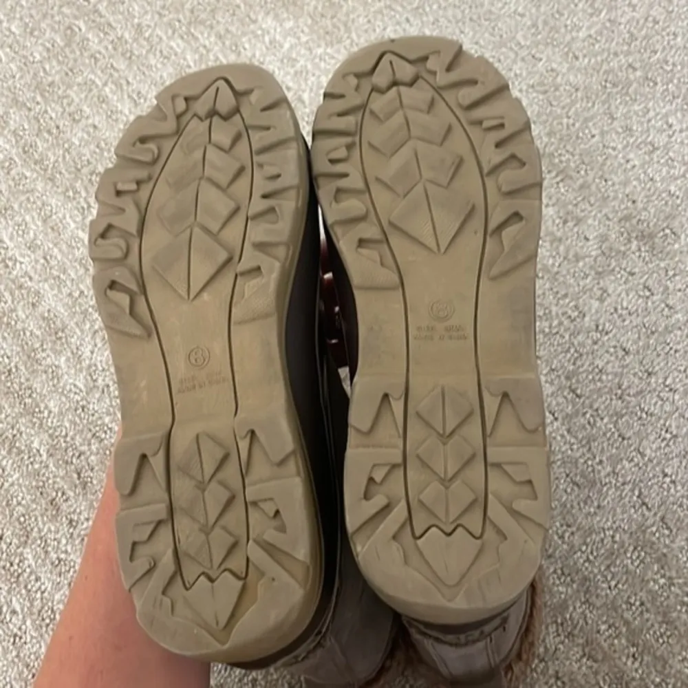 Alpine Design Brown Storm Sherpa Lined Zip Up Duck Boots - Image 9