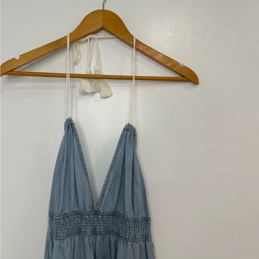 Lovestitch Light Blue Halter Maxi Dress - Image 7