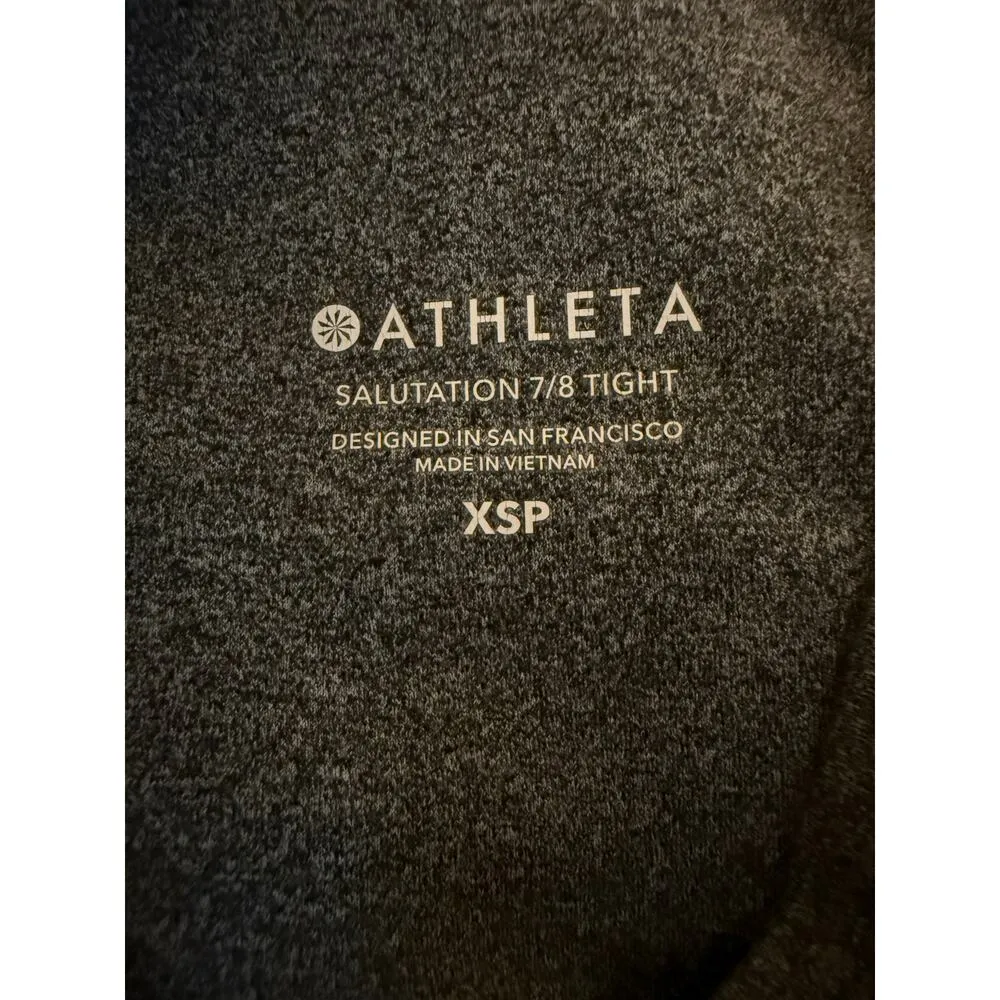 Athleta Salutation Stash 7/8 Tight High Rise Legging Women’s Size XS Petite Gray - Image 4