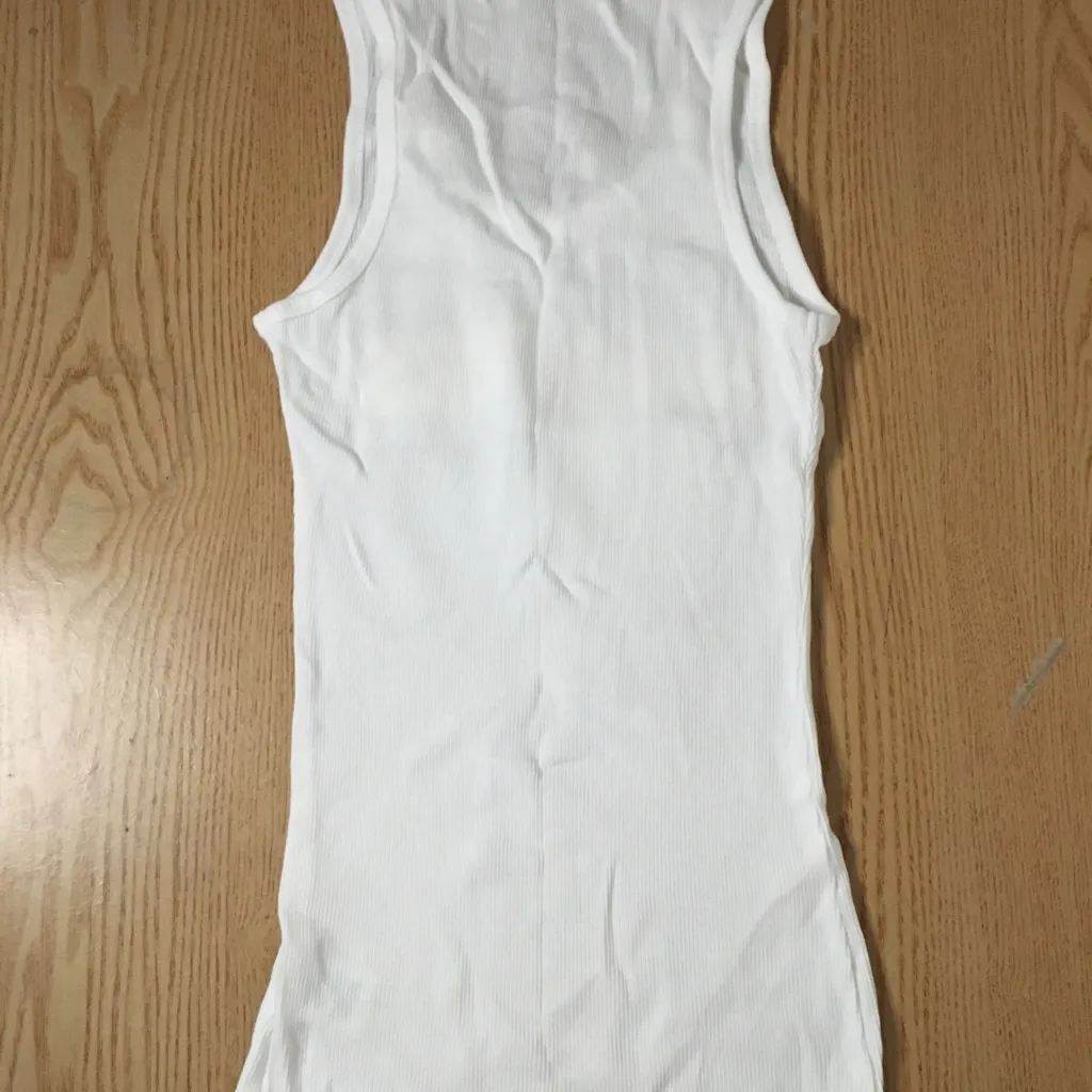 B70 New Womens Hooters Owl Logo Ribbed Tank Houston Texas Stretchy Size Medium - Image 5