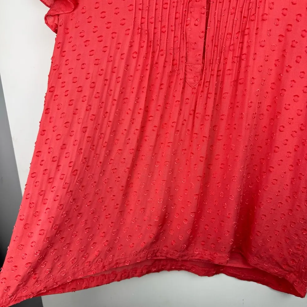 Soft Surroundings Offshore Tunic Top Sz Medium Swiss Top Pink Red - Image 9