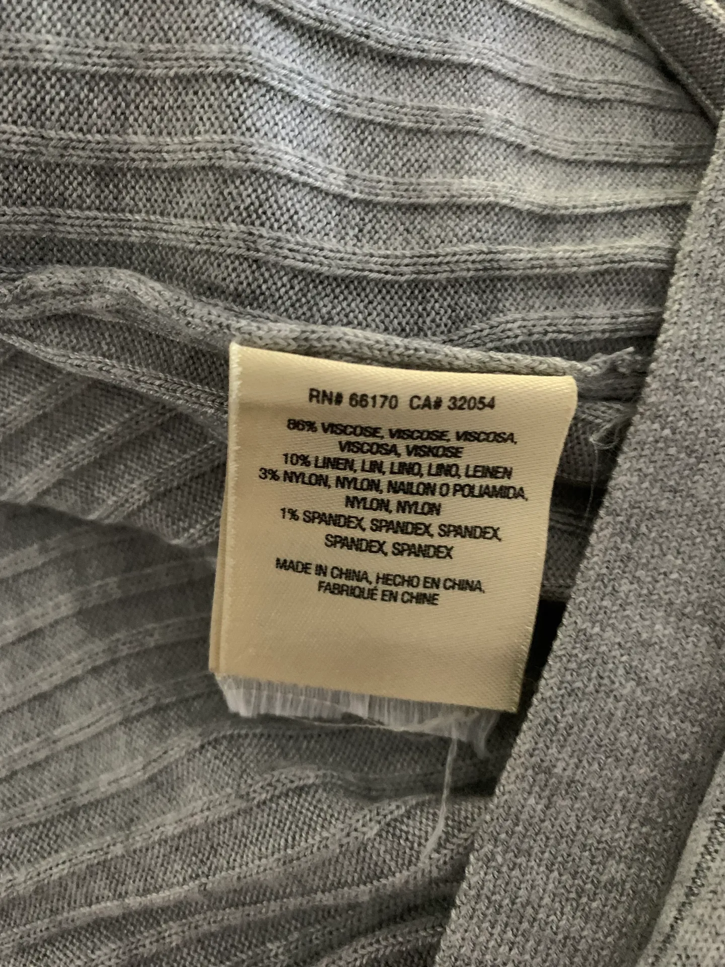 NWOT  Cali Linen Blend Ribbed Cardigan - Image 10