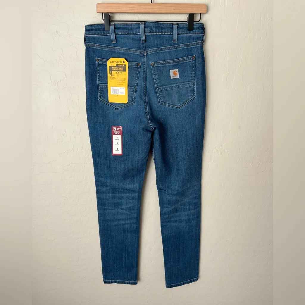 Carhartt Rugged Flex Tapered Jeans High Rise Size 8 Regular Women’s NEW NWT - Image 4