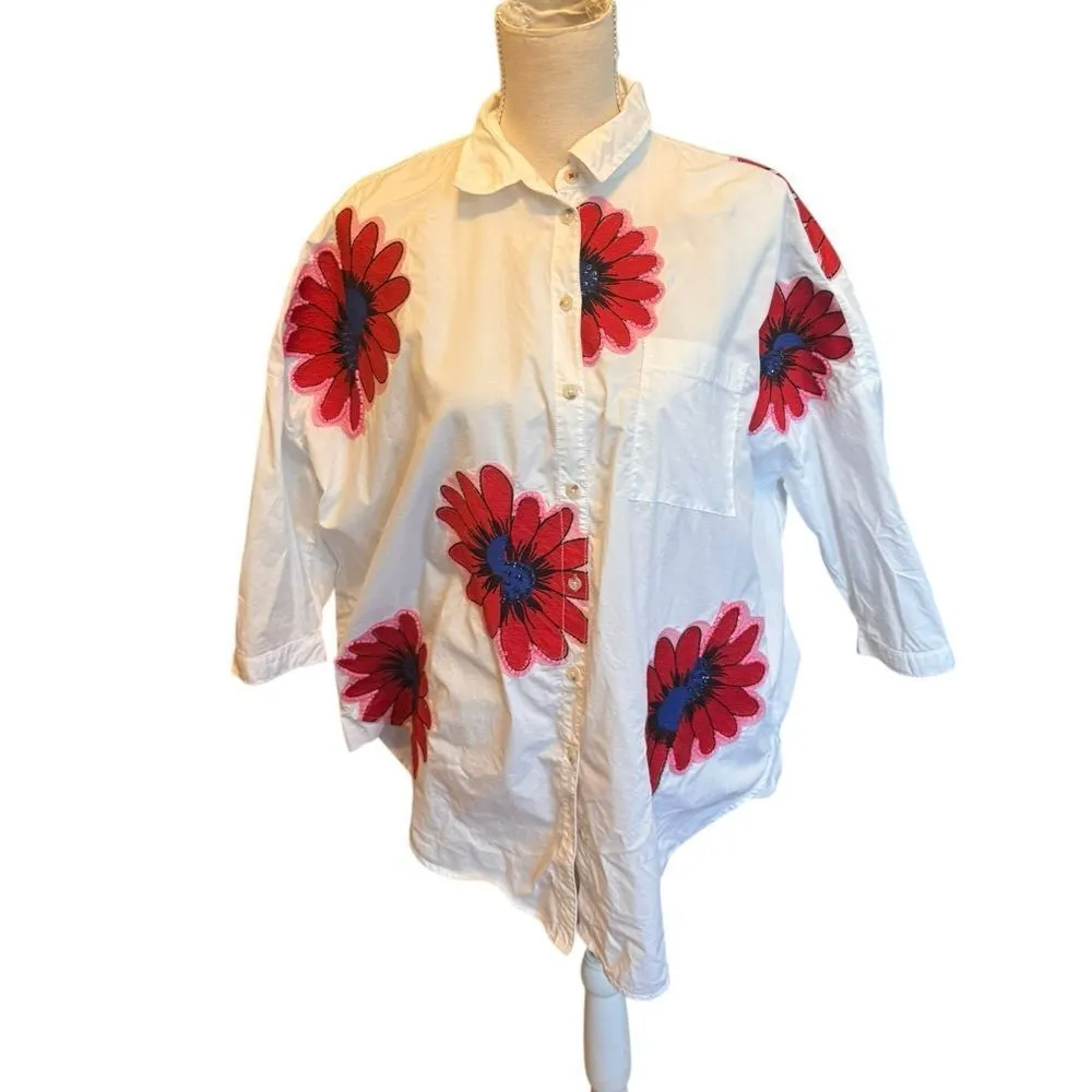 Maeve by Anthropologie The Alameda Button Down shirt XS/s - Image 3