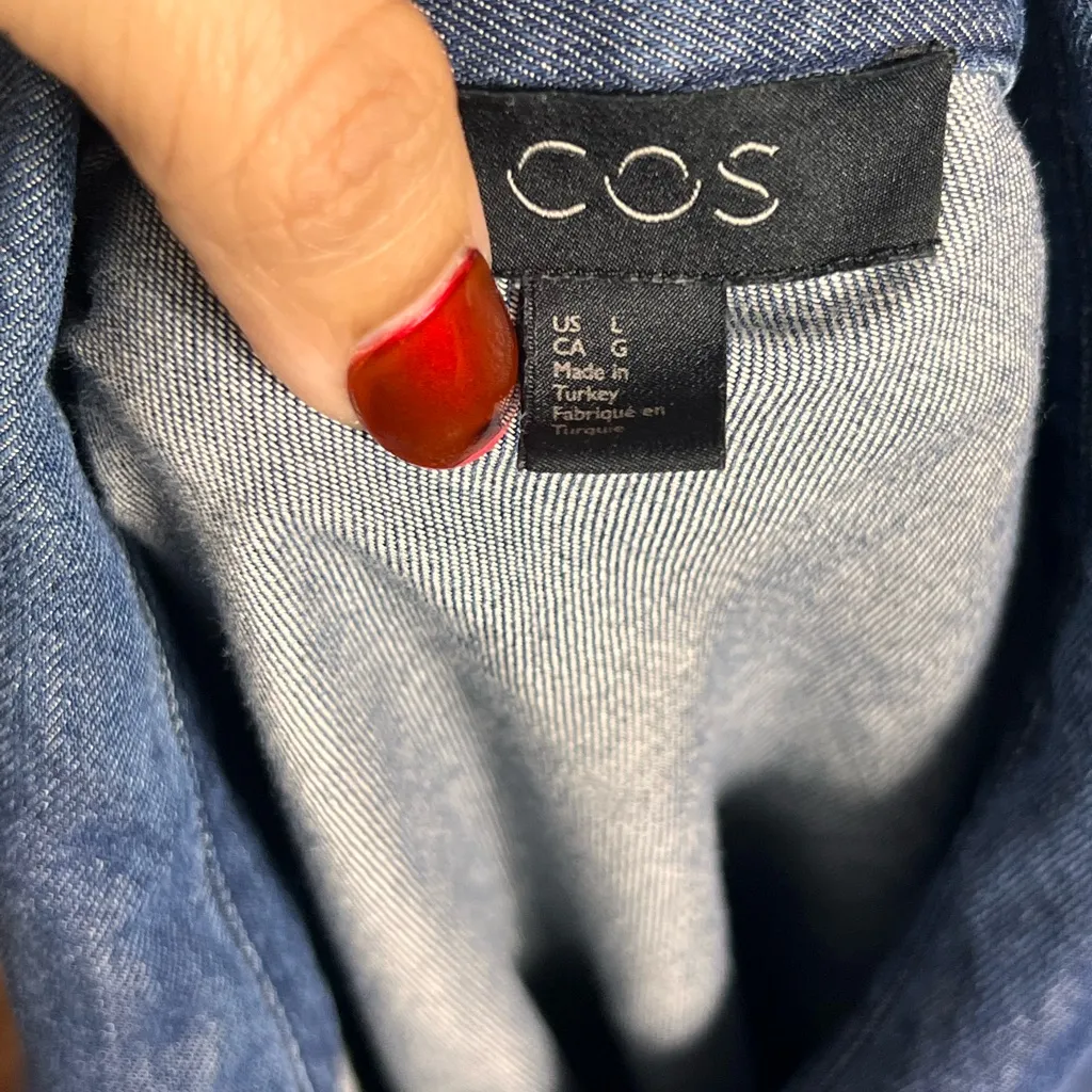 COS Boxy Denim Shirt Dress - Image 8