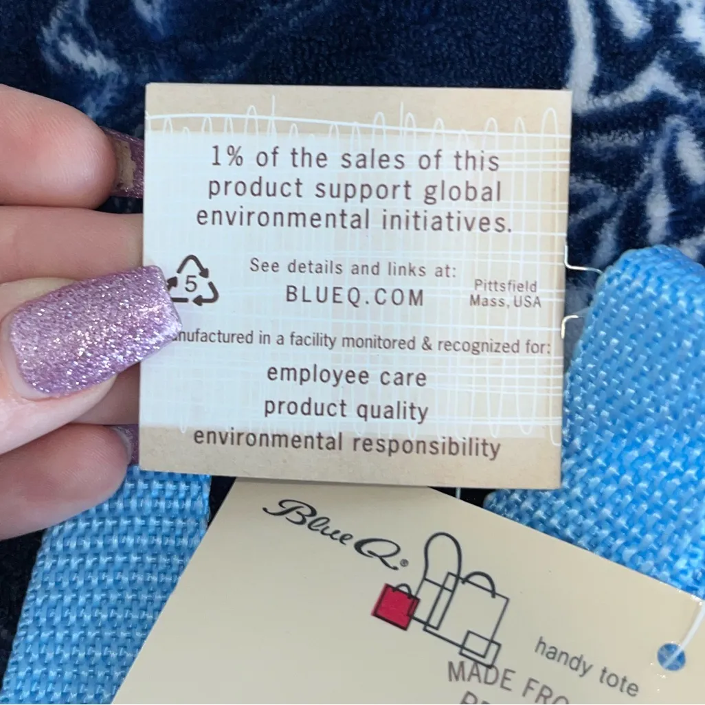 NWT! Blue Q Dick & Jane Tote Bag - Image 10