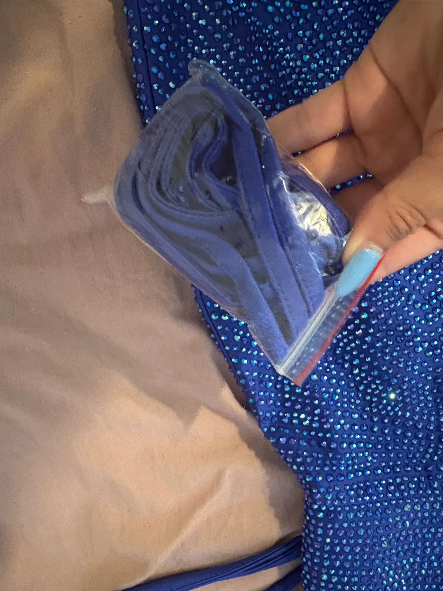 Royal Blue Sherri Hill Homecoming Dress - Image 5