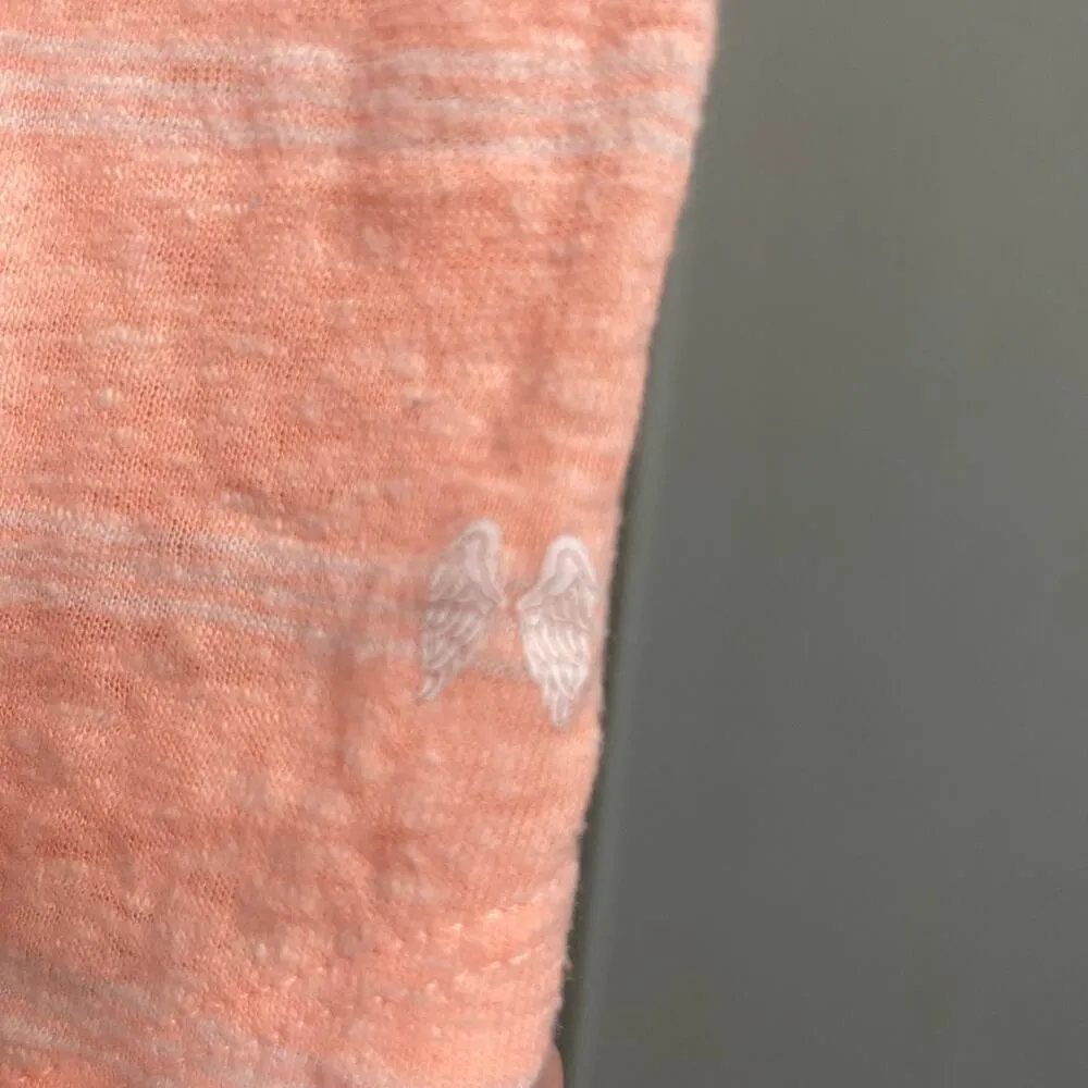 Victoria’s Secret Tank Size XS Slub Knit Lightweight Cotton Lounge Summer Peach - Image 3