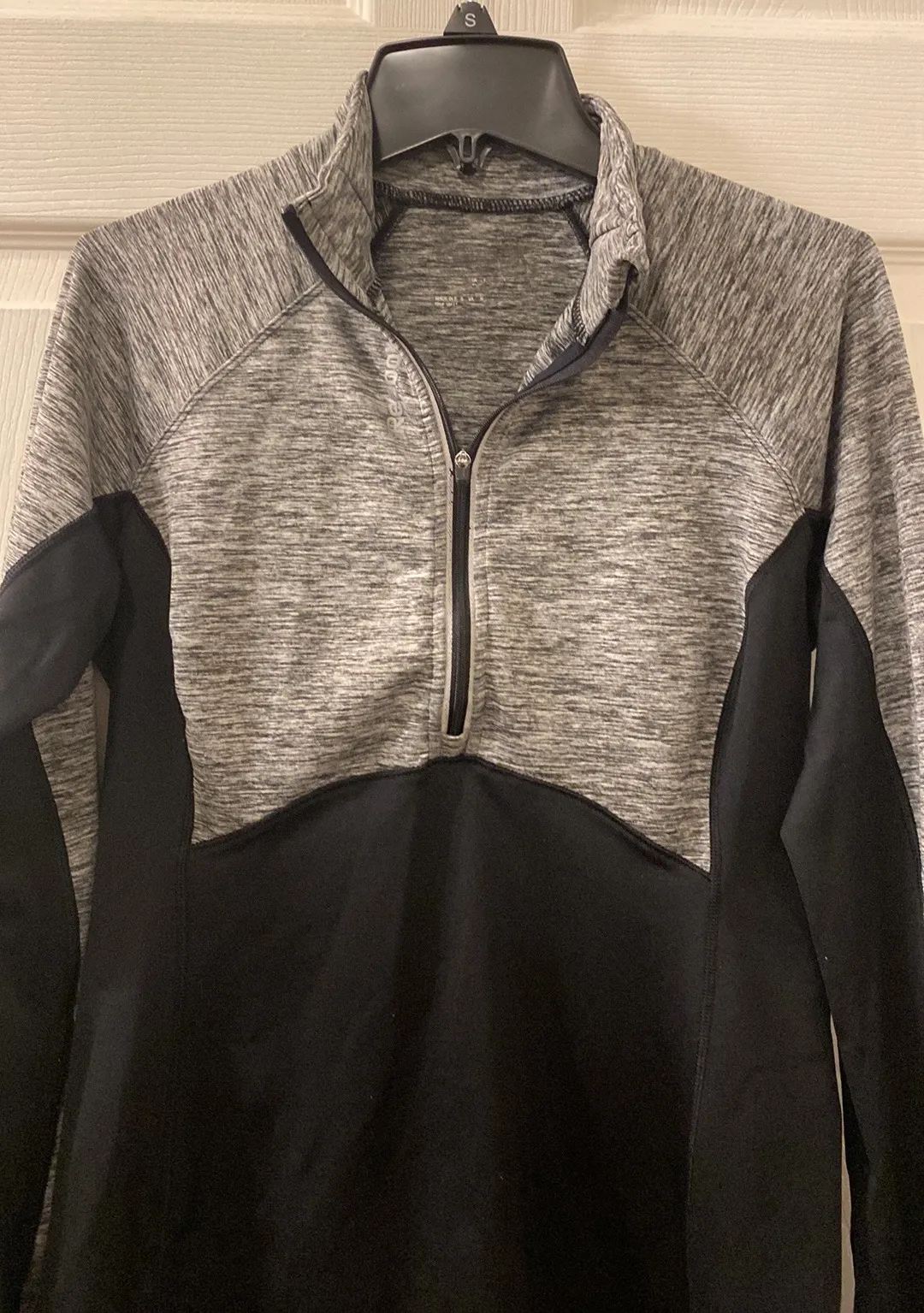 Womens Athletic Running Stretch Quarter Zip Jacket - Image 2