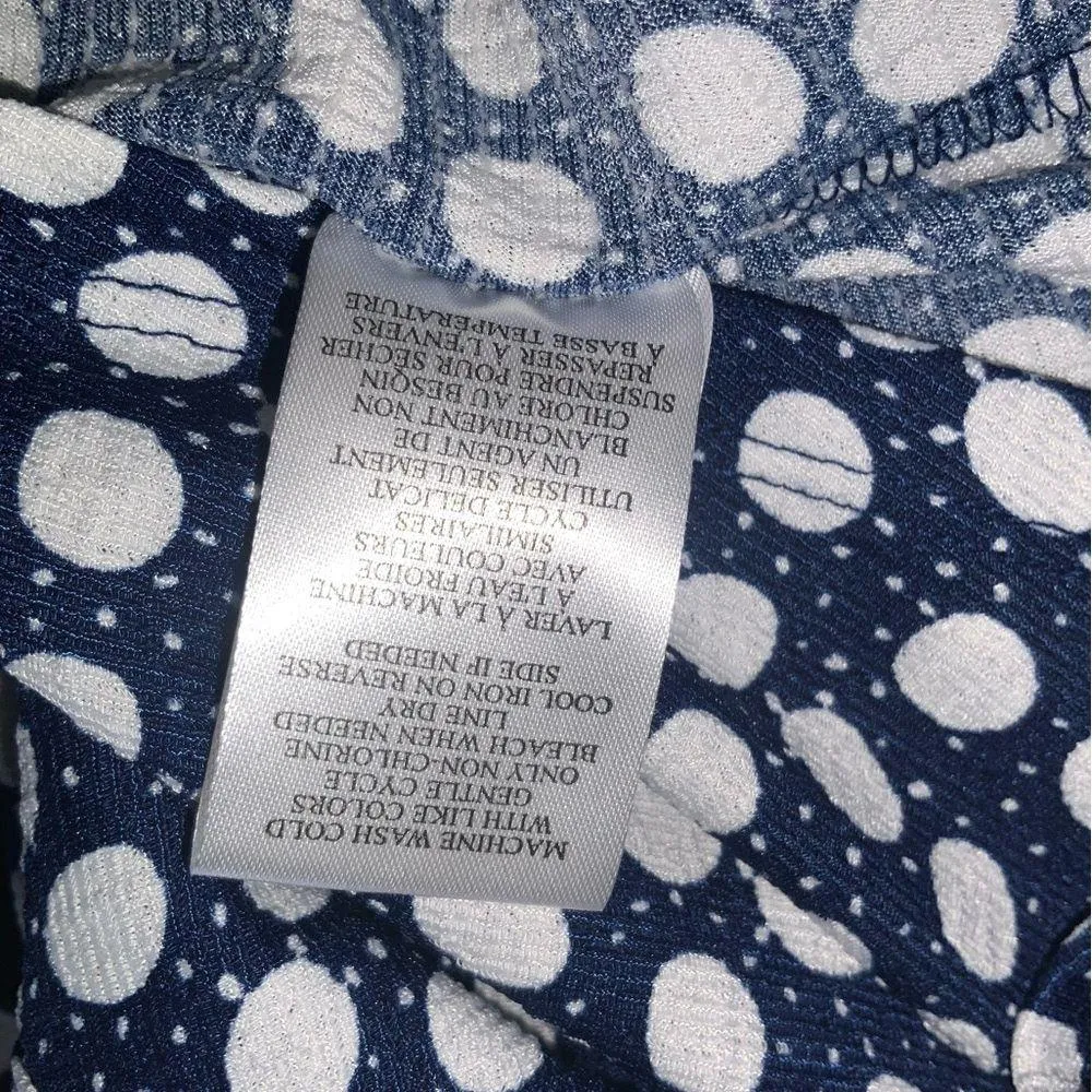 Como Blu Blue & White Polka Dot V - Image 9