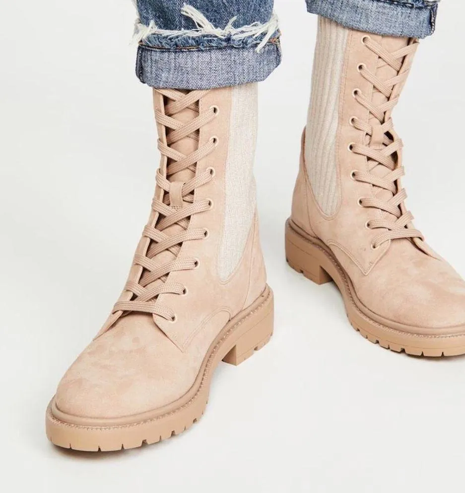 NWOB Sam Edelman Lydell Combat Boot Sesame 9 Blogger Favorite - Image 2