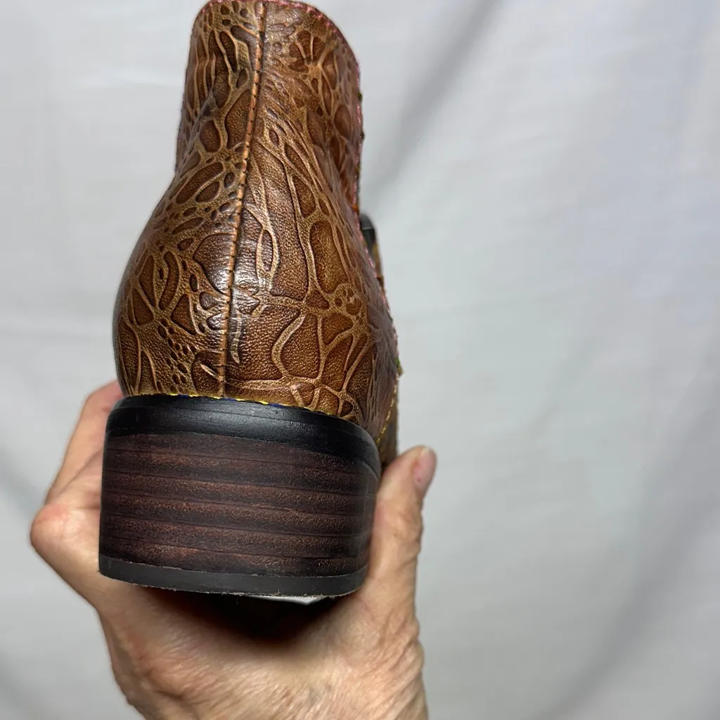 Spring Step L'Artiste Georgiana  Multicolor Leather Ankle Boots - Image 6