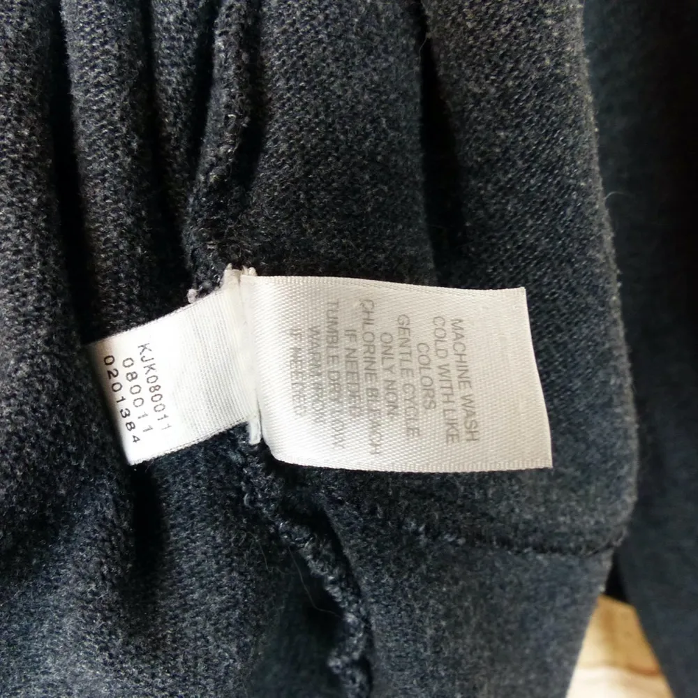 Pure J.Jill Open Front Drape Cardigan Sweater Women XS Gray Pockets Lagenlook - Image 12