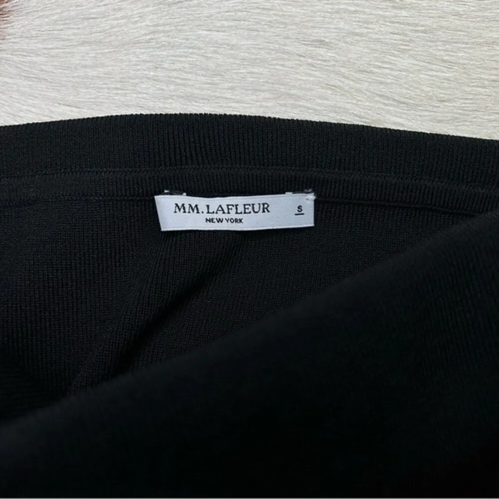 M.M Lafleur New York The Harlem Black foldover waist pencil skirt size small - Image 9