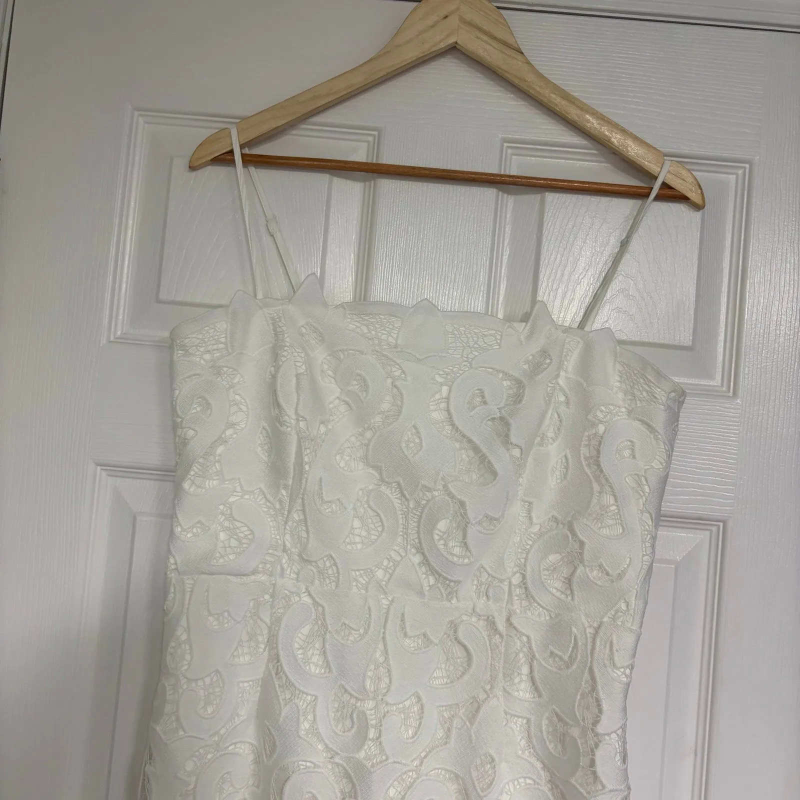Bardot ‎ White Lina Lace Dress Size 10 - Image 4
