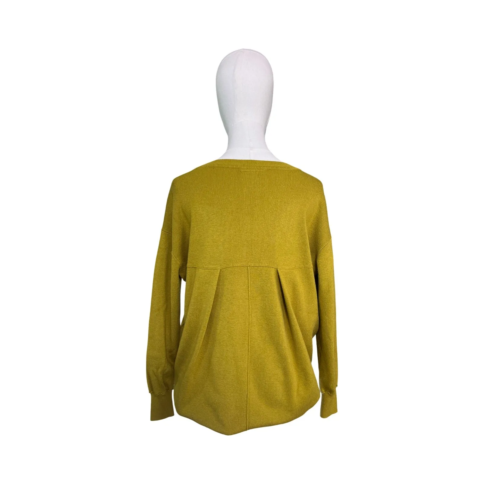 Saturday Sunday by Anthropologie Mustard Tunic Sweater Mini Dress Size Women's S - Image 9
